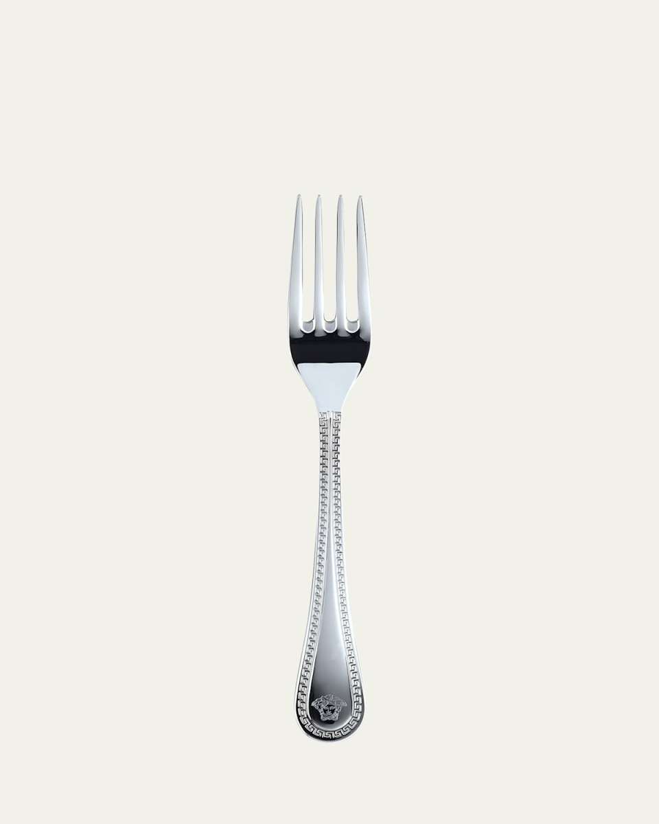 Versace Greca Stainless Steel Dessert Fork